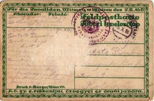 1916 Cebrow, Juni / 6. gyalogezred rokkantjai, özvegyei és árvái javára / WWI K.u.K. military charit...