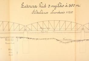 cca 1880 A Magyar Királyi Államvasutak szabvány épületeinek és egyéb műtárgyainak bemutató lapjai. Ö...