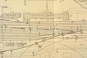 cca 1880 A Magyar Királyi Államvasutak szabvány épületeinek és egyéb műtárgyainak bemutató lapjai. Ö...