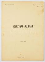 cca 1880 A Magyar Királyi Államvasutak szabvány épületeinek és egyéb műtárgyainak bemutató lapjai. Ö...
