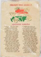 Trianon - Adósunk Európa + Székely Himnusz, modern nyomtatvány, 2 db