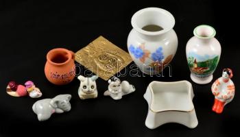 Kis kerámia és porcelán bolhapiac tétel, 11 db