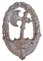 1944. "Szent László Hadosztály" Al csapatjelvény (63,5x44mm) T:2 oxidáció
Hungary 1944. &...