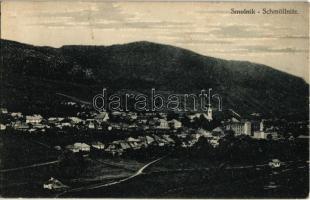 Szomolnok, Schmölnitz, Smolník; látkép templommal. Kiadja G. Jilovsky / general view with church