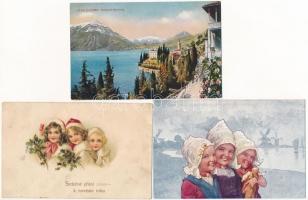 Kb 600 db régi képeslap: főleg külföldi városképek és motívum lapok, kevés történelmi Magyarország /...