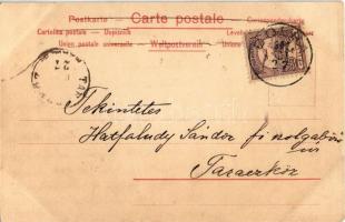 1901 Tirol / Tyrolean folklore, highlander, litho