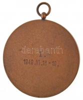 Sóváry János (1895-1966) 1949. "Vasas Sport Club" Br díjérem, hátoldalán gravírozva "...