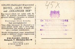 Golling an der Salzach, Leo Steinacher's Hotel Alte Post und Gollinger Hof, Touristenzimmer / h...