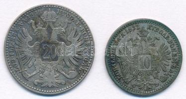 Ausztria 1868. 20kr Ag + 1872. 10kr Ag "Ferenc József" T:2-
Austria 1868. 20 Kreuzer Ag +...