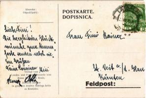 Feldmesse / WWI Austro-Hungarian and German military, field mass, artist signed (EK)