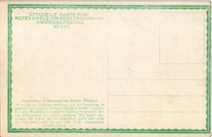 Volltreffer. Russischer Panzerzug im österr. Feuer. Kriegshilfsbüro No. 442. / WWI Austro-Hungarian ...