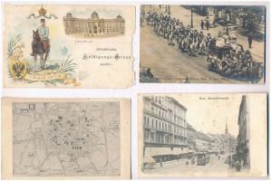 8 db RÉGI külföldi városképes lap, cseh, osztrák. Vegyes minőség / 8 pre-1945 European town-view postcards: Czech, Austrian. mixed condition
