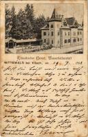 1898 Mittewald bei Villach, Klimatischer Curort, Wasserheilanstalt / spa, bathing house (fl)