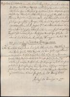 1786 Pozsony, német nyelvű irat pozsonyi polgár kérelméről, német nyelven