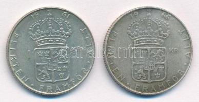 Svédország 1961TS-1966U 1K Ag (2xklf) T:2 kis patina
Sweden 1961TS-1966U 1 Krona Ag (2xdiff) C:XF s...