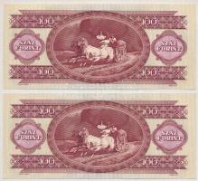 1984. 100Ft (2x) sorszámkövetők T:I,I- 
Adamo F35