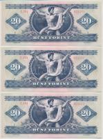 1980. 20Ft (2x) sorszámkövetők T:I,I- 
Adamo F17