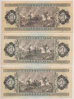 1975. 50Ft (3x) T:II-,III szép papír 
Adamo F21