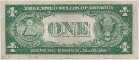 Amerikai Egyesült Államok 1935-1945. (1935A) 1$ "Silver Certificate - kisméretű", kék pecs...