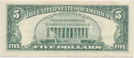 Amerikai Egyesült Államok 1995-1999. (1995) 5$ "Federal Reserve Note" "Mary Ellen Wit...