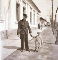 Vasút, különféle időpontokban és különféle helyszíneken készült felvételek, 13 db vintage negatív, 2...