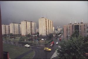 cca 1979 Kecskemét, várostörténeti jelentőséggel bíró felvételek, 146 db vintage színes diapozitív k...