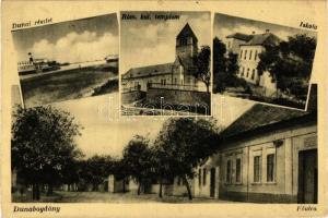 Dunabogdány, Duna, Római katolikus templom, iskola, Fő utca (EK)