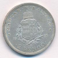 1936. 2P Ag "Liszt Ferenc" T:1- kis patina Adamo P7.3