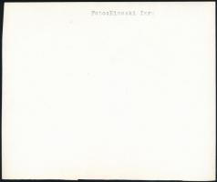 cca 1930 Kinszki Imre (1901-1945) budapesti fotóművész hagyatékából, feliratozott, vintage fotóművés...