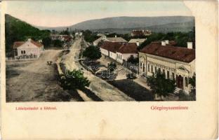 1911 Görgényszentimre, Gurghiu; Fő tér / main square (felületi sérülés / surface damage)