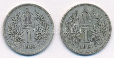 Ausztria 1900-1901. 1K Ag "Ferenc József" (2xklf) T:2-
Austria 1900-1901. 1 Corona Ag &qu...