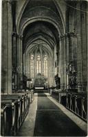 1910 Gyulafehérvár, Alba Iulia; Római katolikus székesegyház, belső oltárral. Kiadja Petri F. Vilmos / Catholic church, interior with altar (EB)
