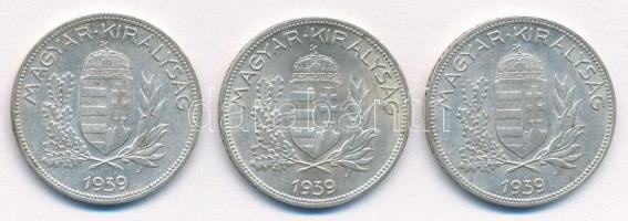 1939. 1P Ag (3x) T:1- Adamo P6