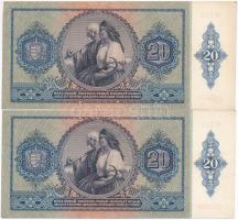 1941. 20P (4x) sorszámkövetők T:II