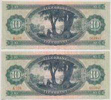 1969. 10Ft (2x) sorszámkövetők T:II Adamo F7