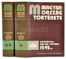 Magyarország története. Főszerk.: Székely György. I/1-2. köt.: Előzmények és magyar történet 1242-ig. Bp., 1987, Akadémiai. Vászonkötésben, papír védőborítóval, jó állapotban.