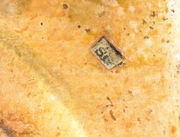 Ezüst (Ag.) hólyagos szélű tálca, jelzett, mesterjeggyel, 30×13 cm, karcolás nyomokkal, nettó:182 g