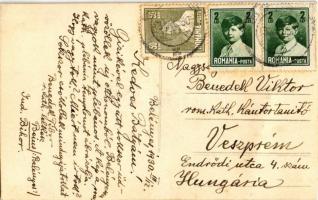 1930 Belényes, Beius; Piac tér, Római katolikus templom, sör raktár / market square, Catholic church...