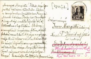 1944 Tusnádfürdő, Baile Tusnad; M. kir. posta / post office. Gáll Béla photo (EK)