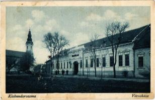 1931 Kiskundorozsma (Szeged), városháza, templom (EK)