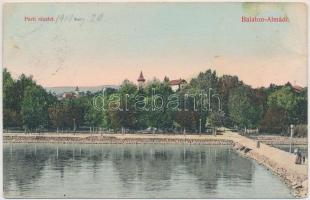 1910 Balatonalmádi, part részlet. Pethe Viktor kiadása (EK)