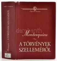 Montesquieu: A törvények szelleméről. Sapientia humana. Bp.,2000, Osiris, 1049+1 p. Kiadói kartonált papírkötés, kiadói javított papír védőborítóban, volt könyvtári példány.