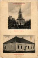 1910 Sülelmed, Silimeghiu, Ulmeni; Református templom és lelkészlak. Váradi Emil felvétele / Calvinist church and parsonage (EK)