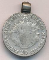 1846B 20kr Ag "V. Ferdinánd" T:3 füllel