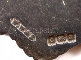 Ezüst(Ag) csillagos medál, jelzett, 2,5×2,5 cm, nettó: 10,9 g