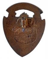 DN "Magyar Testgyakorlók Köre - Bátorság Buzgalom Barátság" zománcozott jelvény, hátoldalo...