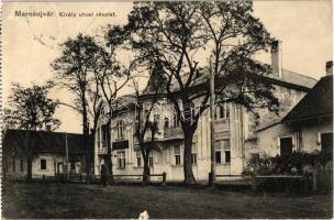 Marosújvár, Uioara, Ocna Mures; Király utca. Kiadja Wagner L. / street view - képeslapfüzetből / from postcard booklet (EB)