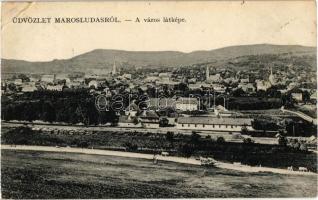 1911 Marosludas, Ludus; látkép. Kiadja Glück J. / general view (EK)