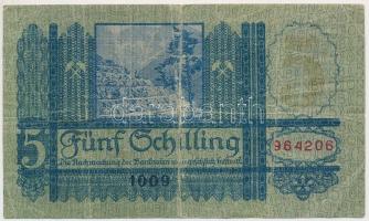 Ausztria 1927. 5Sch T:III Austria 1927. 5 Schilling C:F
