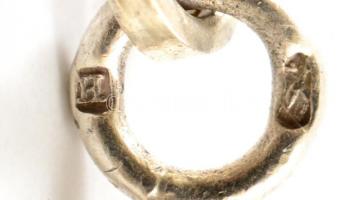 Ezüst(Ag) nyaklánc, jelzett, h: 53 cm, nettó: 17,1 g